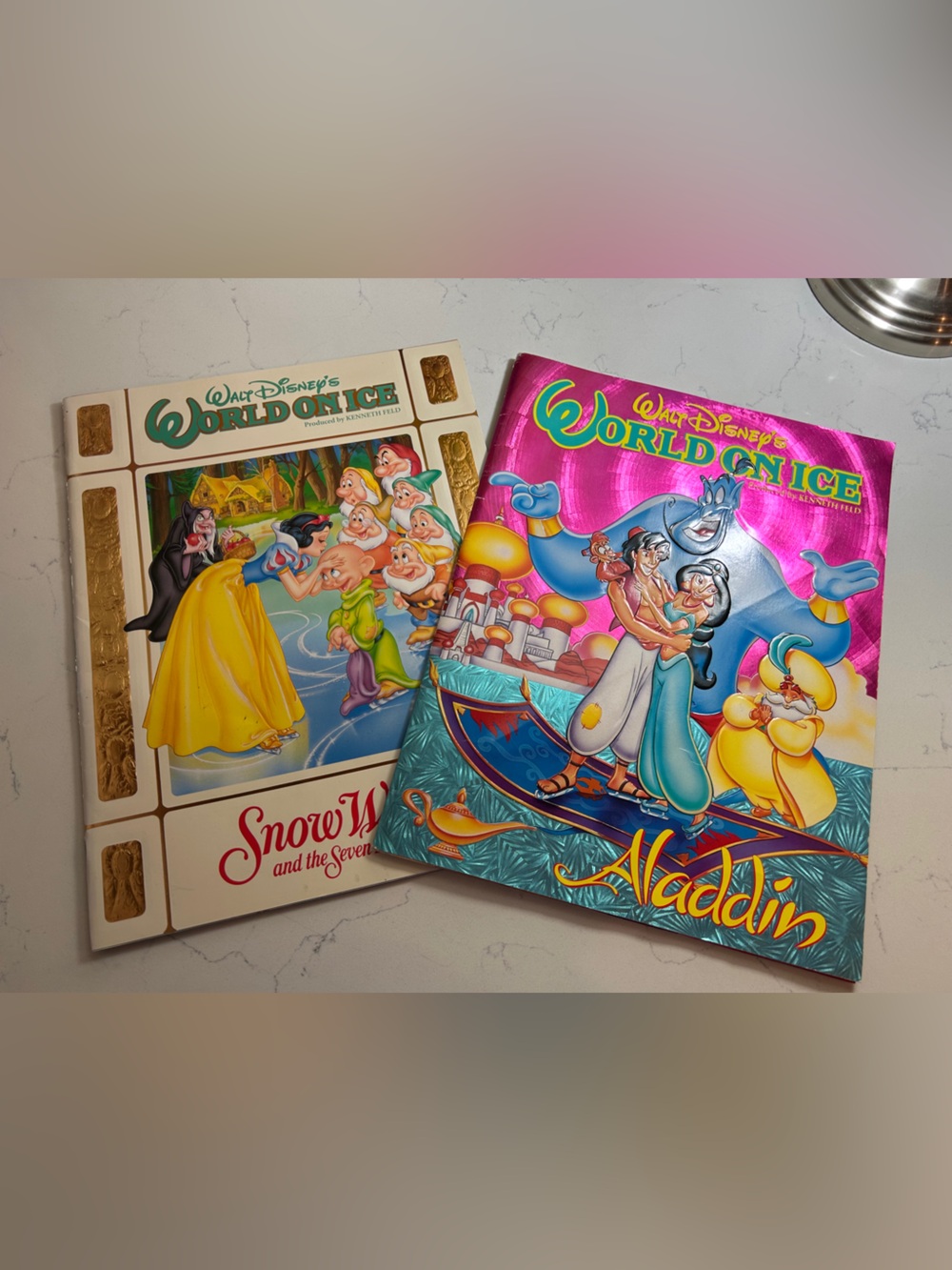 Vintage Walt Disney World on Ice Aladdin & Snow White Programs, 1996-1997.